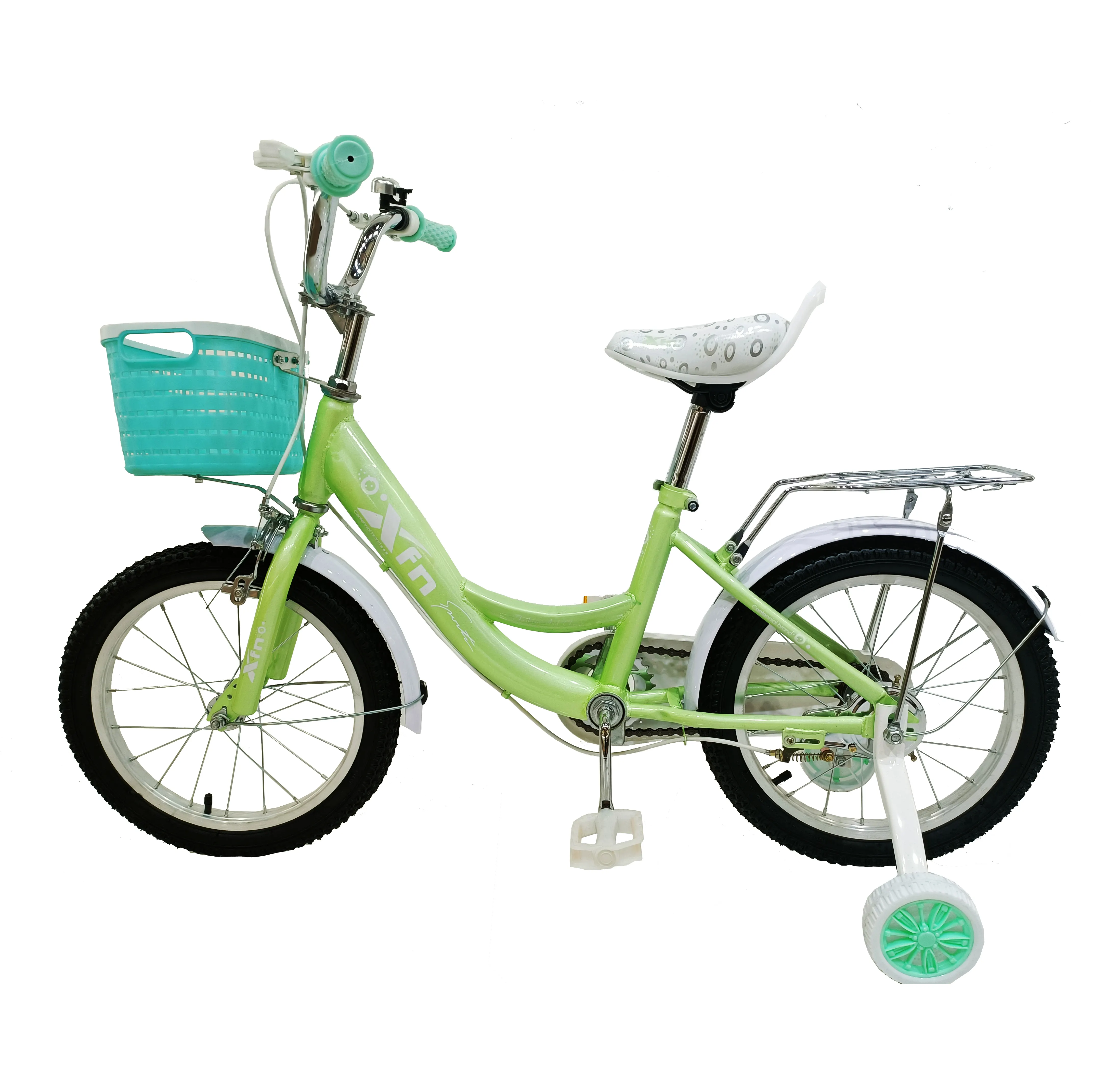 सीई मानक 16-इंच बच्चों की साइकिल 4 पहियों के साथ बच्चों के लिए चीन में निर्मित बाइक की ऑनलाइन बिक्री
