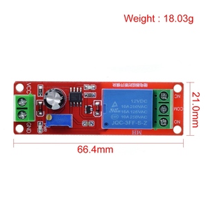 TZT NE555 zamanlayıcı anahtarı ayarlanabilir modül süresi geciktirme rölesi modülü DC 5V / 12V gecikme bağlamak/kesmek röle kalkanı arduino için