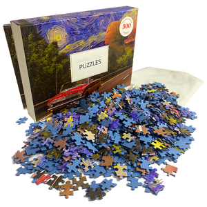 Nhà máy tùy chỉnh cá nhân làm cho logo của riêng bạn 500 1000 3000 5000 miếng ghép hình câu đố - Product Image 4