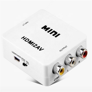 HDMI至AV缩放器适配器高清视频转换器盒HDMI至RCA AV/CVSB L/R视频1080P HDMI2AV支持NTSC PAL - Product Image 5
