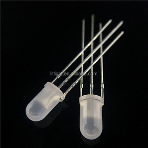 IC Built-in WS2811/WS2812 4 pins Through Hole ประเภท F5 F8 DIP 5 มม./8 มม.RGB LED ไดโอด WS2812D-F8 WS2812D-F5 - Product Image 4