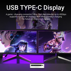 Desktop Ultra 5/7 DDR5 48GB Win11/ Linux Fanless <strong>Computer</strong> Desktop WiFi6+BT5.2 <strong>Compact</strong> <strong>Embedded</strong> System Industrial Metal Mini PC - Product Image 6