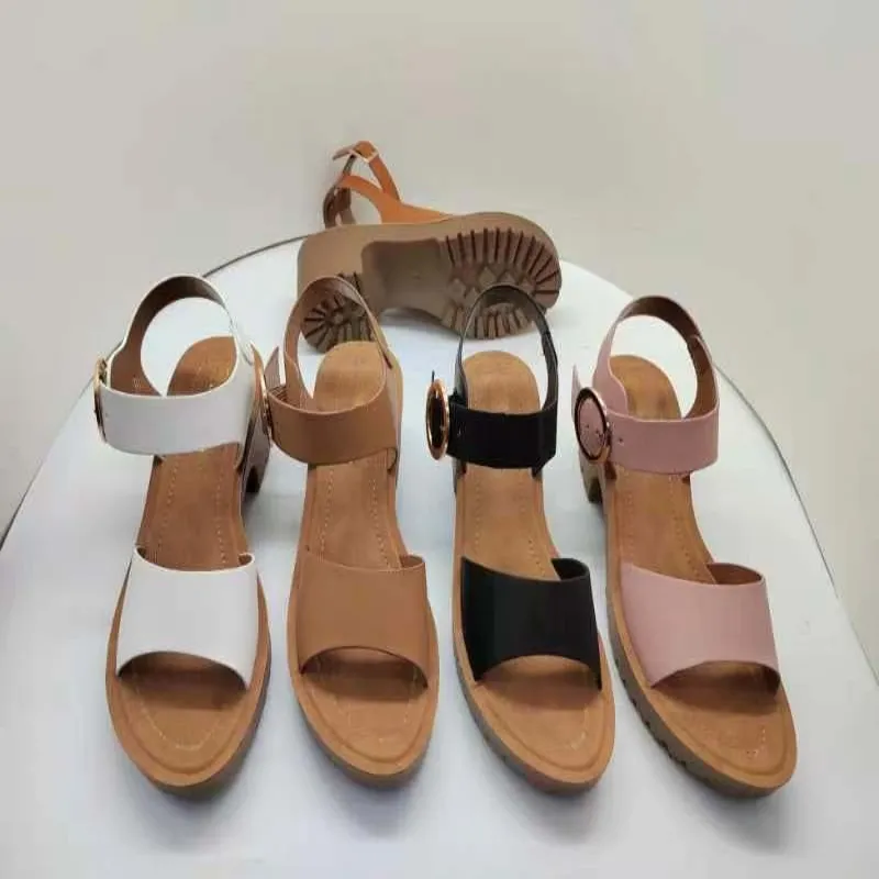 Summer Beach Casual Damen Wedge Sandalen Classic Bestseller Damenschuhe Outdoor Wasserdichte leichte Sandalen mit niedrigem Absatz