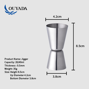 OUYADA fabrika doğrudan 15ml 30ml tek promosyon paslanmaz çelik çift kafa Jigger - Product Image 3
