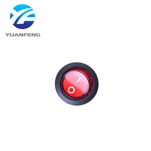 1A 3A 6A 10A 16A 250VAC açma-kapama KCD1 yuvarlak tekne tipi anahtarı su geçirmez kahve makinesi için 2 Pin Rocker anahtarı - Product Image 5