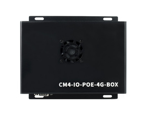 Industrieller IoT-Mini computer basierend auf Raspberry Pi Compute Module 4 (NICHT enthalten), PoE, 5G/4G, Metall gehäuse, Lüfter - Product Image 3
