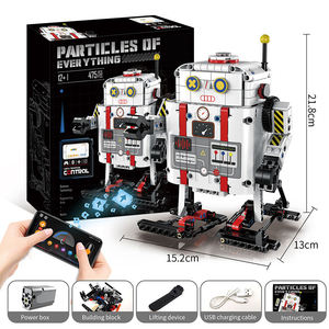 Programmazione telecomando walking AI robot building blocks per bambini per costruire giocattoli educativi set di blocchi di costruzione