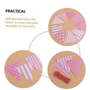 Irthday-pañal olorful, papel de riangle - Product Image 6