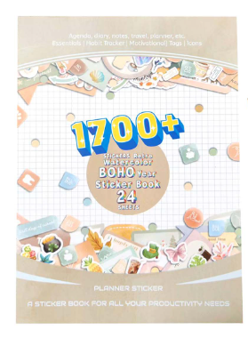 Libro adesivo anno acquerello