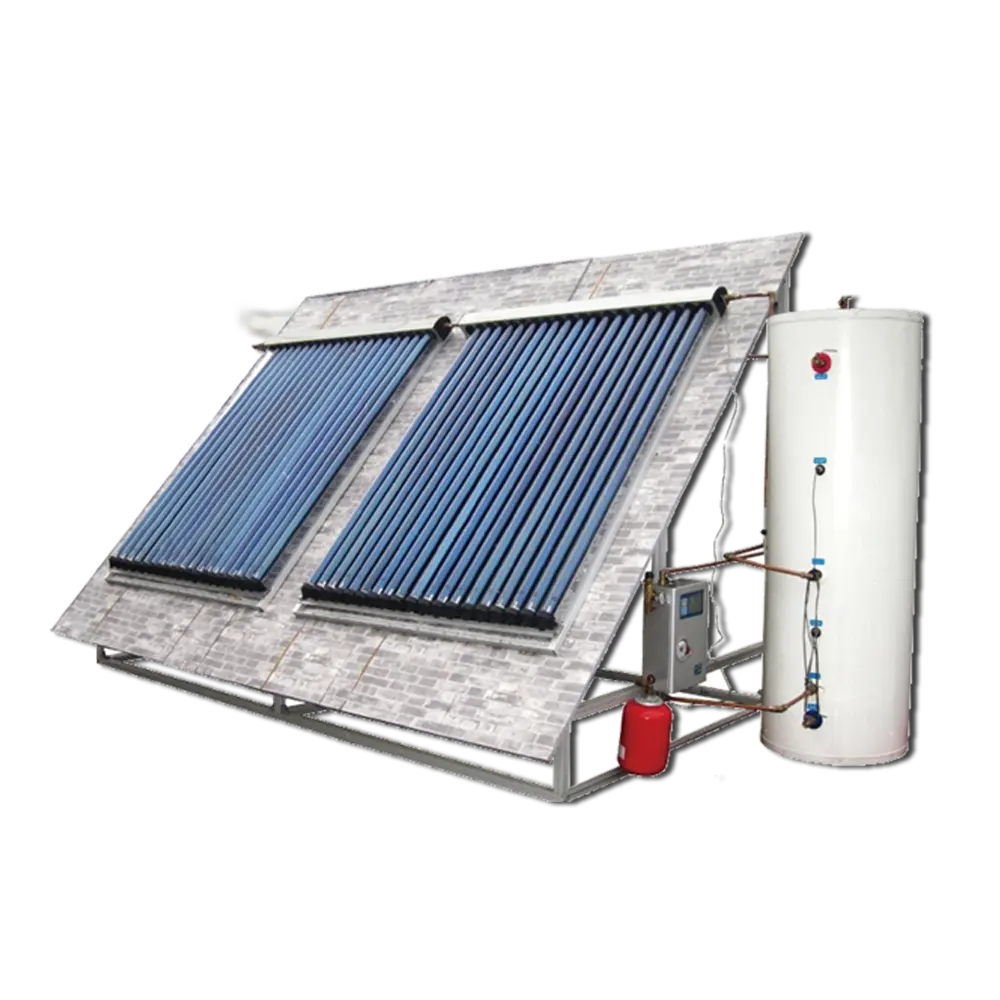 Changzhou Hot-Selling Split Solar wasser heizsystem Wärmerohr-Sonnen kollektor mit einem/zwei Spulen puffert ank