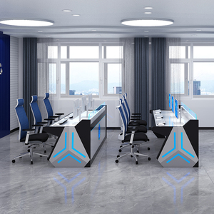 Modern Furniture Control <strong>Center</strong> Desk with Command <strong>Center</strong> Monitoring Console for Function Equipment Management - Product Image 4