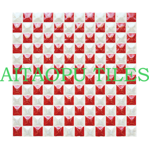 Tinh thể gạch đục lỗ tấm hiển thị đứng đá tường pha lê đánh bóng gạch vàng ốp tường - Product Image 6