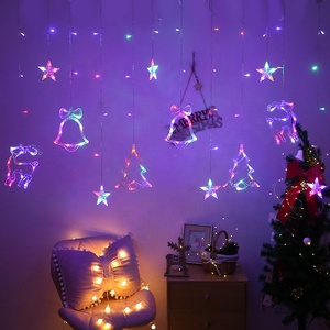 屋外屋内家の寝室の装飾のための120LEDロマンチックなクリスマスムースビール<span class=keywords><strong>LED</strong></span>カーテンウィンドウライトストリング - Product Image 4