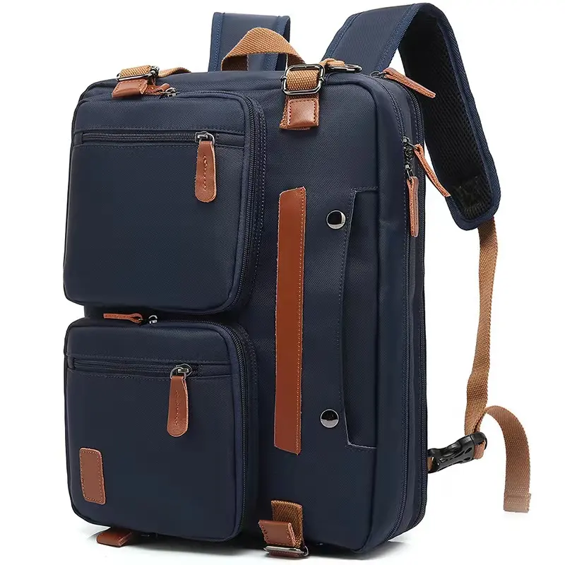 multi-function OEM 3 in 1 luxury computer travel large capacity durable polyester convertible men business laptop bag backpack