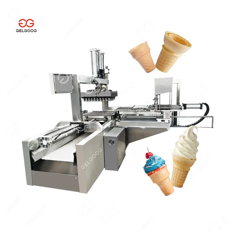 Cono gelato completamente automatico stampo biscotto Wafer cono Maker macchina per gelato morbido cono gelato