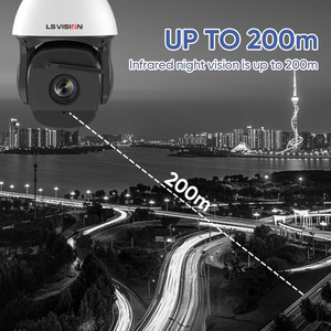 LS VISION กลางแจ้ง 8MP 37X ซูมออปติคอลความเร็วสูงกล้องรักษาความปลอดภัย AI PTZ ฐานโครงการ HD การติดตามอัตโนมัติที่มองเห็นได้ + กล้องความร้อน - Product Image 4