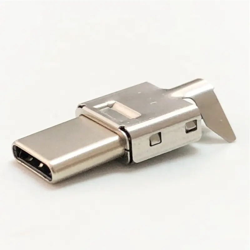 3.1 usb type-c male connector with iron shell housing for huawei