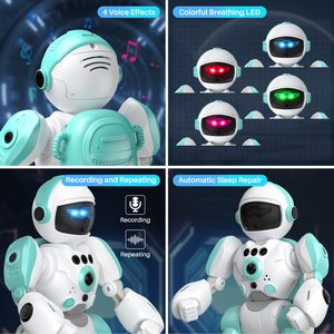 YX Robot Toys para niños, Robot de control remoto programable con detección inteligente de gestos, recarga, modo de canto y baile - Product Image 4