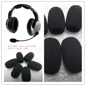30 × 20 × 8 mm Mikrofon Schaumstoff Windschirm Mini-Abdeckungen Mikrofon Headset Kugelfilter Schild Mikrofon Abdeckung für Lavalier Headset Mikrofon