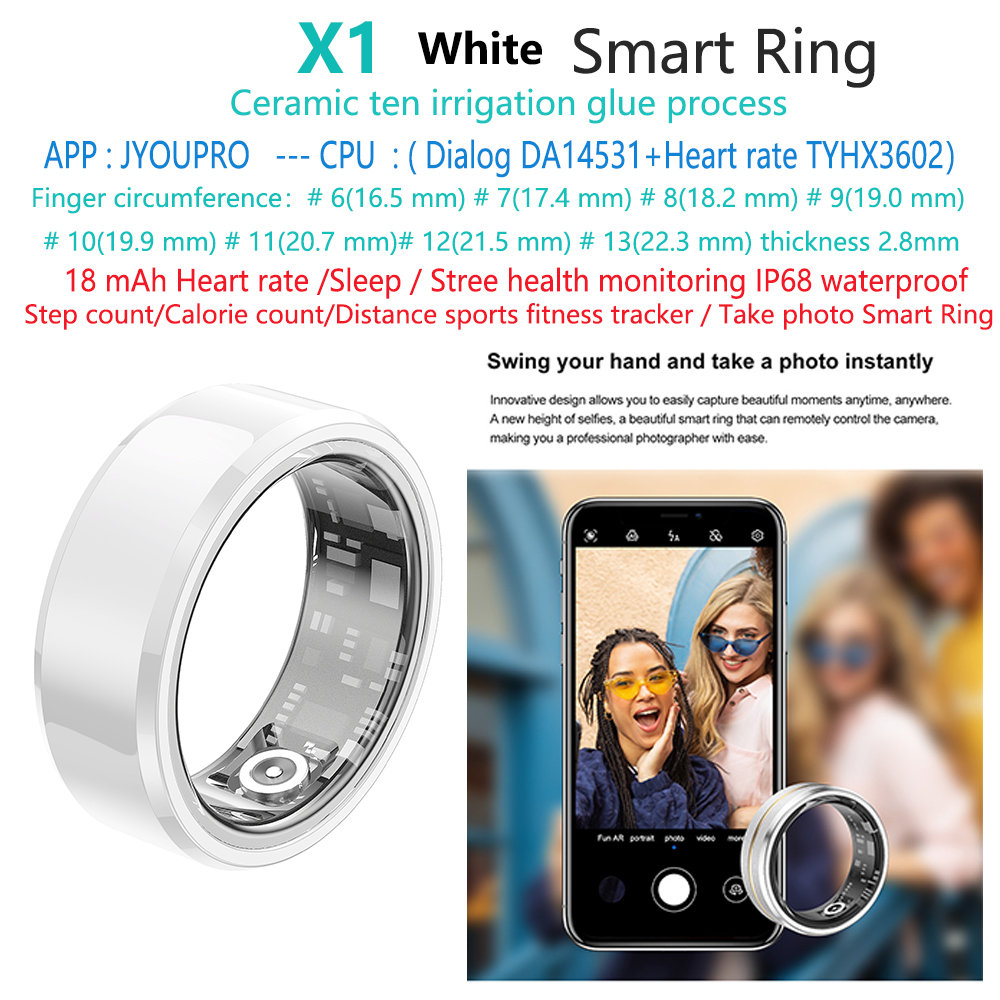 Blanco Cerámica X1-sleep-health-sport-fitness-smart-ring-smart