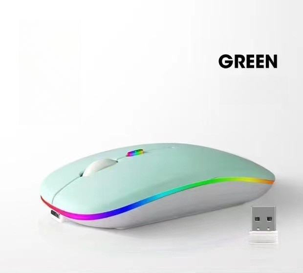 Rechargeable light-emitting single-mode wireless, green.
