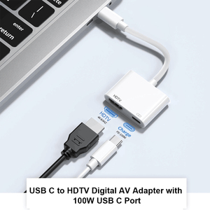 用于电视的USB C至HDTV，带充电端口的4K 60hz C型至HDTV适配器，兼容iPhone 16/15系列/iPad Pro/Galaxy - Product Image 2