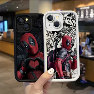 Marvel Deadpool telefon IPhone için kılıf 16 15 14 13 12 11 Pro Max 16 15 14 8 7 artı X XS Max 8 7 Funda darbeye koruyucu kapak - Product Image 2
