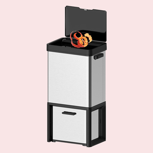 Contenedor de basura de 72L, cubo de basura, Sensor de espacio de lujo, clasificación de cubo de basura, contenedores de cocina, productos para el hogar inteligente