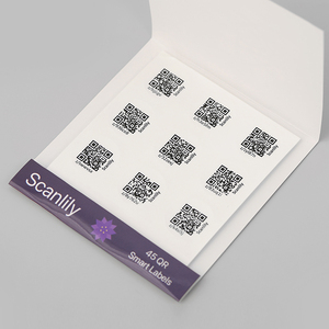 QR <strong>Label</strong> Sticker <strong>Custom</strong> Waterproof QR Code Barcode <strong>Label</strong> Sticker Sheet Sticker for Goods
