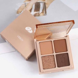 VIBELY พาเลทอายแชโดว์แต่งหน้า4สี,พาเลทอายแชโดว์น่ารักมาใหม่ - Product Image 1