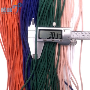 定制批发扁平圆形面罩带耳环线耳绳环弹性面罩耳环 - Product Image 4