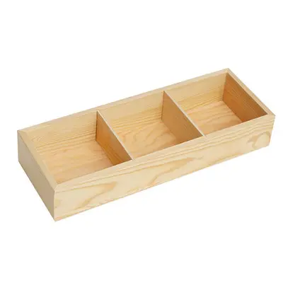 3/5/6 Grids Plant Storage Holder Wooden Storage Supplies Large Capacity Organizer Planting Craft Sundries Trays