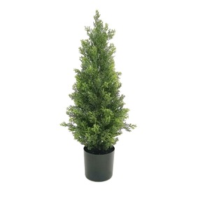 New Pine and <strong>Cypress</strong> Tree Feel Glue Simulation Green Plant Pot 40cm 60cm Christmas <strong>Cypress</strong> Tree-149 - Product Image 4