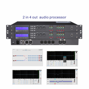 Procesador de audio digital 2 Entrada 4 Salida Sistema de sonido profesional Procesador de audio multifunción - Product Image 2