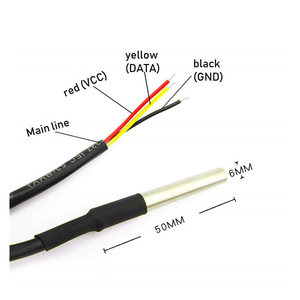 Kit de Sensor de temperatura DS18B20, resistente al agua, con sonda de acero inoxidable, módulo de sensor de temperatura - Product Image 2