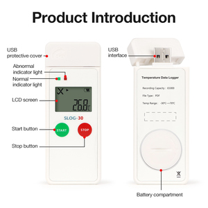 Registrador de Datos de registro de temperatura de alta calidad Alarma de temperatura Registrador de temperatura de cadena fría - Product Image 6