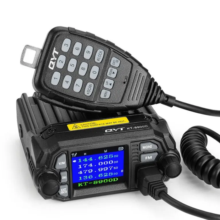 듀얼 밴드 휴대용 자동차 모바일 라디오 VHF 136-174MHz UHF 400-470MHz KT 8900D 장거리 차량 라디오
