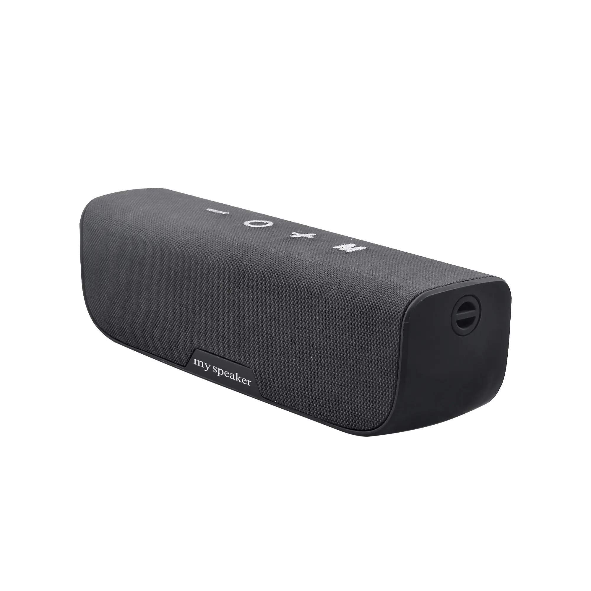 F018 Latest products waterproof IPX5 wireless portable stereo bluetooth speaker with FM radio and fabric design