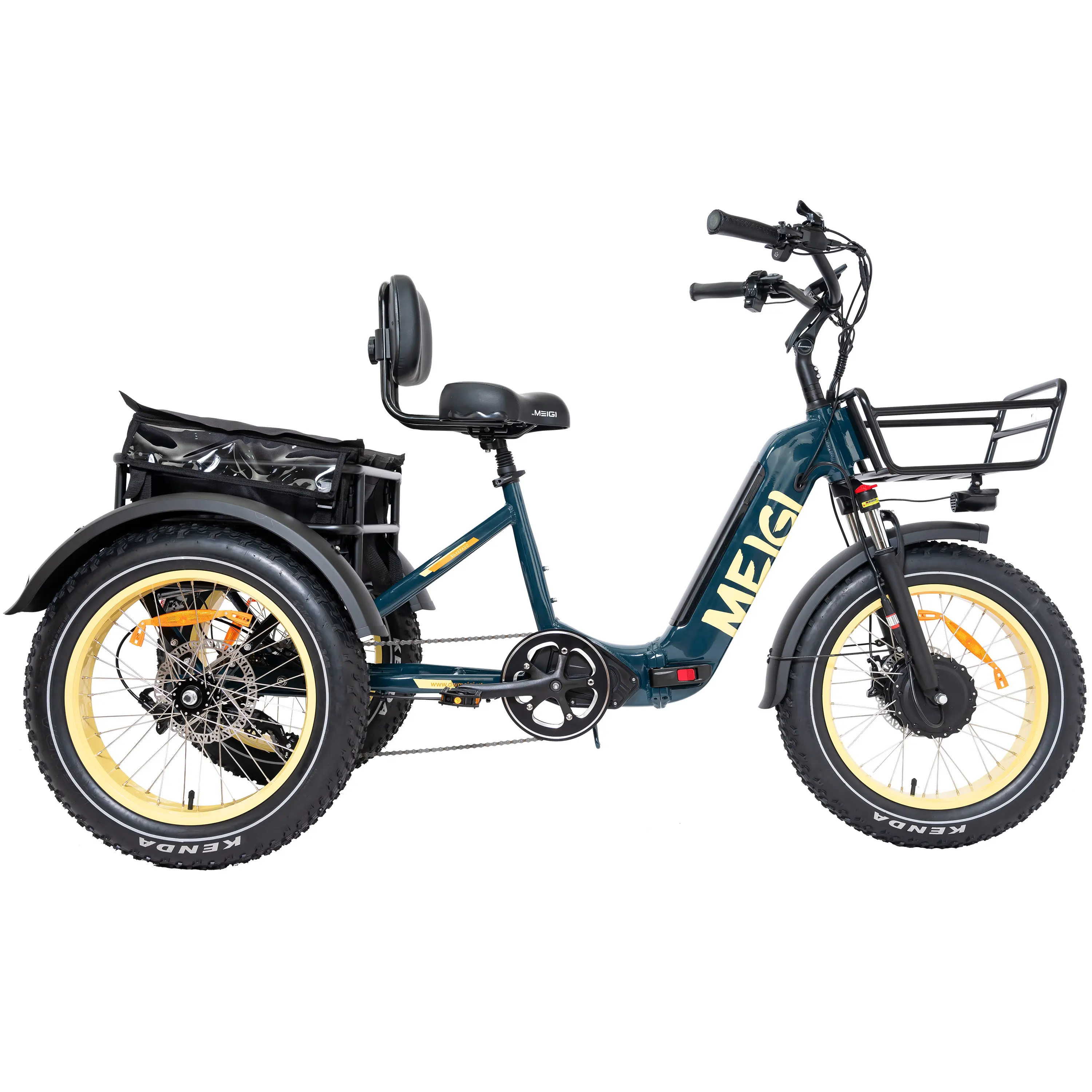 2024 nouveau tricycle de tourisme classique électrique résistant aux intempéries tricycle de cargaison électrique avec frein à disque hydraulique trike électrique pas cher