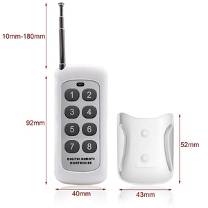 500-1000M 8 tasti tasti RF telecomando fisso/codice di apprendimento DC 12V telecomando Wireless a lungo raggio - Product Image 3
