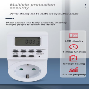 12/24-Stunden programmier barer Sockel-Timer-Schalter mit RESET-Funktion