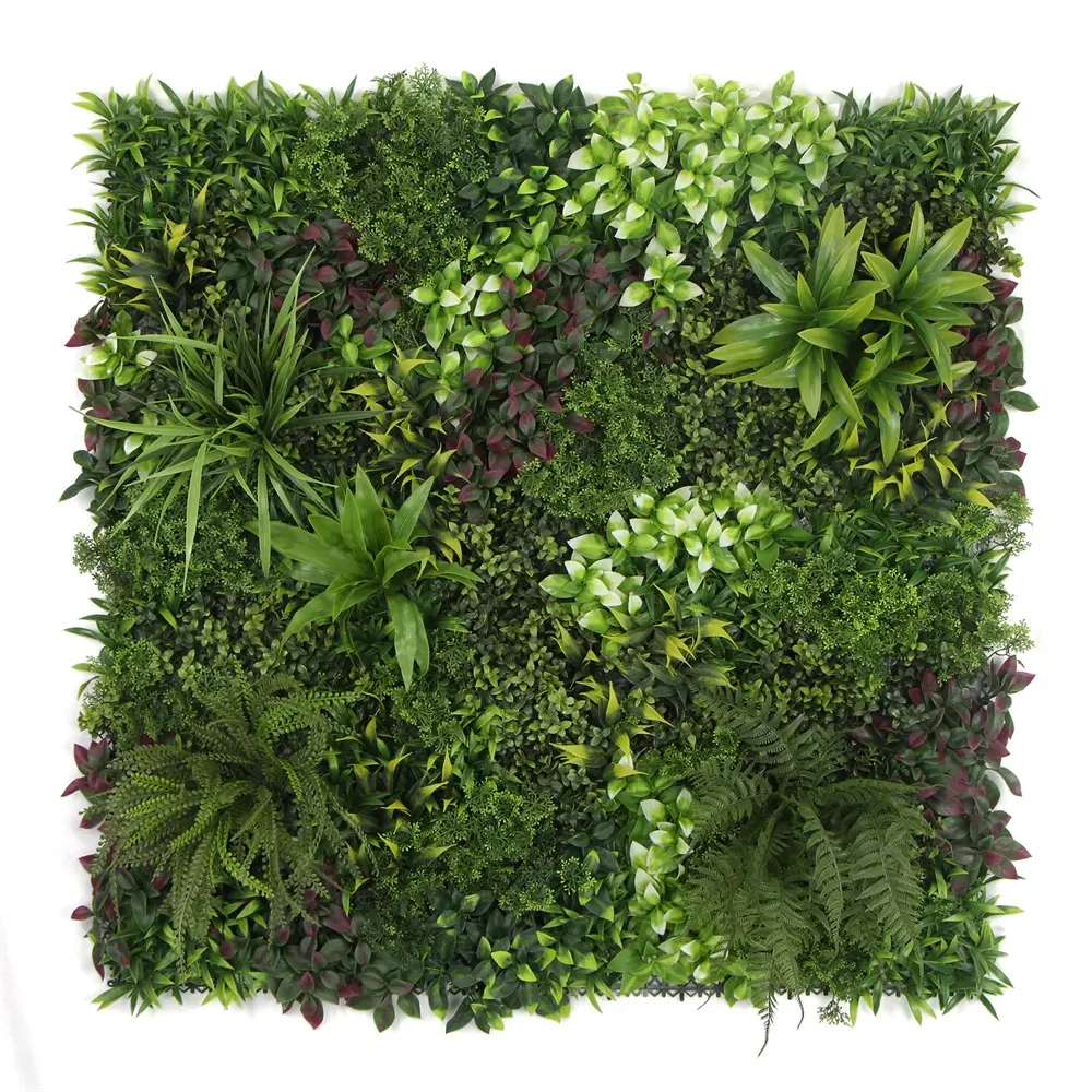 Bahçe dekorasyon için UV koruma yeşillik yapay şimşir çit bitkiler
