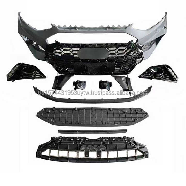 A4 Car Parts for Audi A4 2020 2021 2022 2023 2024 B9.5 to RS5 Bodykit Front Car Bumper Front Lip A4 With Grills