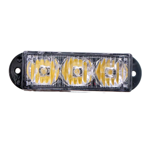 12V 24V 3LED Amber acil uyarı tehlikesi yanıp sönen ışık araba Strobe dikkat işık çubuğu araç kamyon ızgara ışık flaş işaret lambası