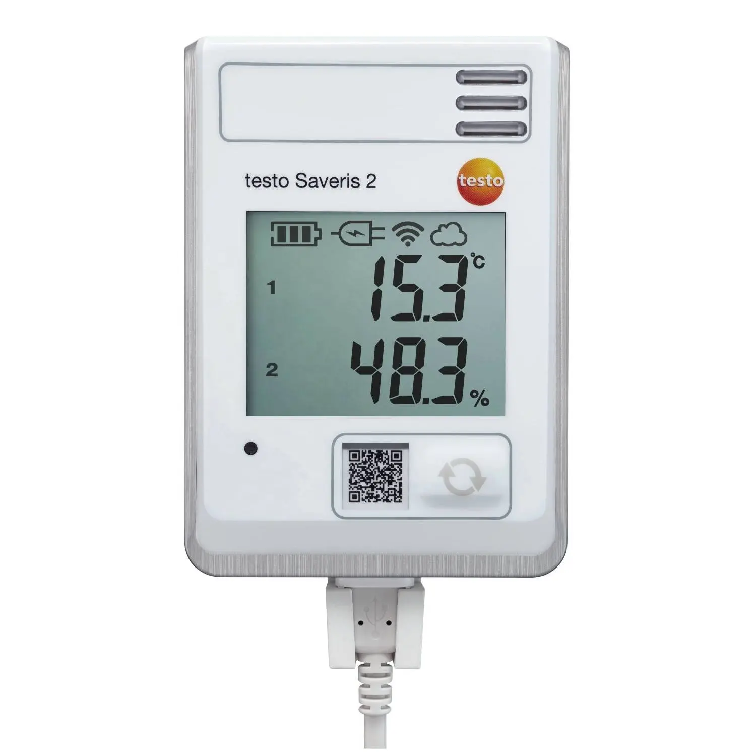 Testo Saveris 2-H1-WiFi-registrador de datos con pantalla integrada y de temperatura y humedad sonda