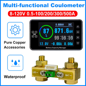 Coulometer çok fonksiyonlu pil kapasitesi ölçer voltmetre ampermetre pil 8-120V baz VA9910 ile 3.5 inç yön - Product Image 2