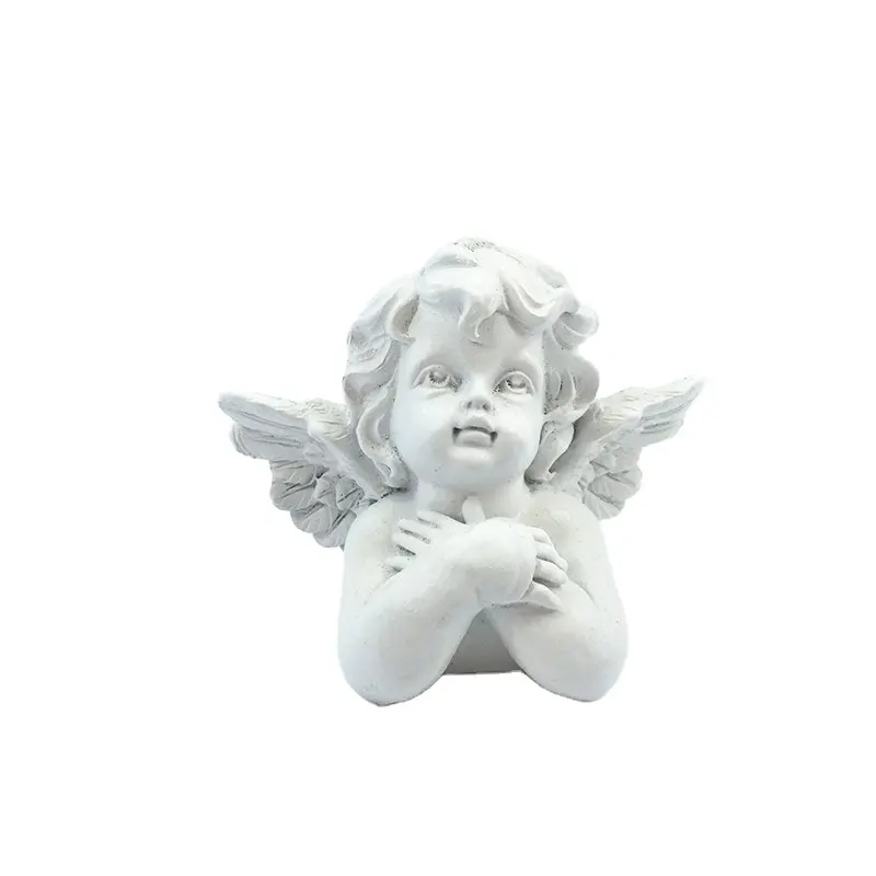 Mini figuras de Ángel de resina para bebé, decoración de escritorio, adorno de querubín