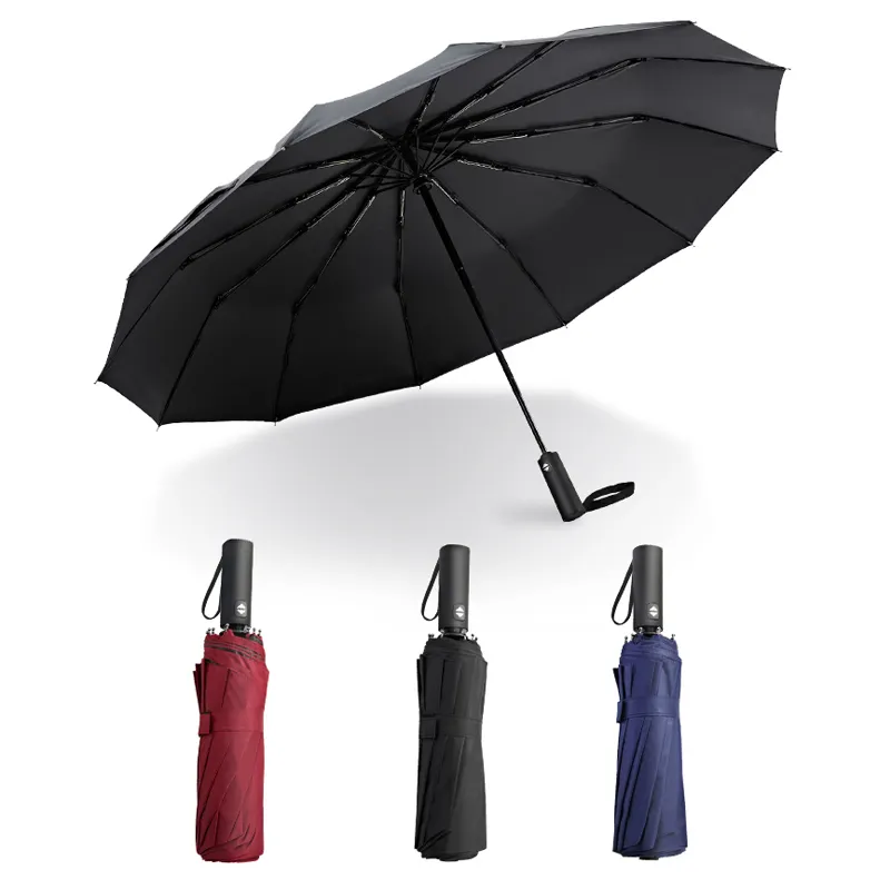 Guarda-chuva automático grande, guarda-chuva personalizado com impressão de logotipo
