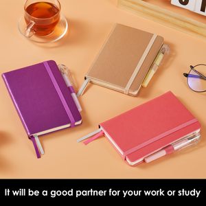 3 Pack Pearlescent Pink Purple Gold Mini Pocket Notebook Journal Pen 408 Pages Women's <strong>Writing</strong> 3.7\&quot; X 5.7\&quot; <strong>Small</strong> Notepad - Product Image 5