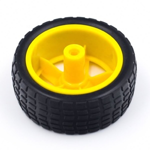 2017 roboter Smart Auto Fahrzeug Roboter Reifen Rad Reifen mit DC 3 V-6 V Getriebe Motor für arduinos - Product Image 4
